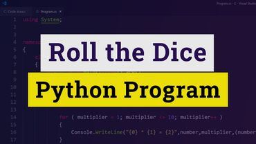Python Roll the Dice Program