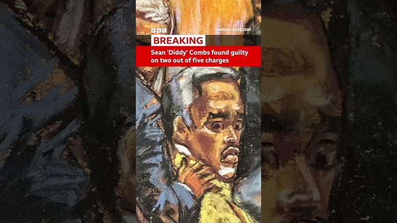 Sean "Diddy" Combs - who was arrested in September last year - is yet to be sentenced. #BBCNews