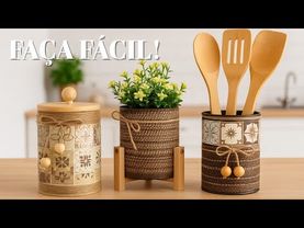 KIT LATAS incrível para COZINHA 💕 Faça você mesmo!