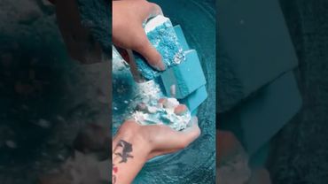 Fresh Chalk with Dusty Blue Powder