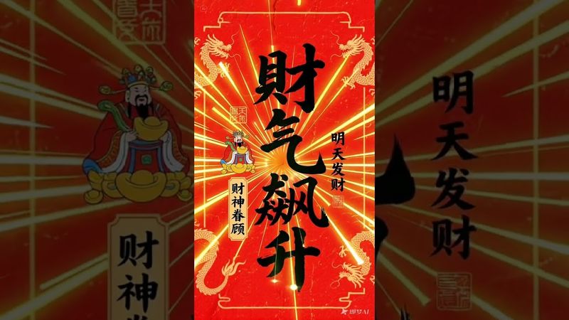《财气飙升》财气冲天！福气满满！接了！转发！功德无量！#正能量 #国学文化 #道家文化 #民间文化 #佛教文化 #手机壁纸 #手机屏保 #壁纸 #转运 #发财 #兴旺发