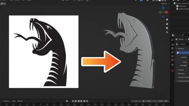 Convert .SVG File Into 3D  | Blender EASY Tutorial