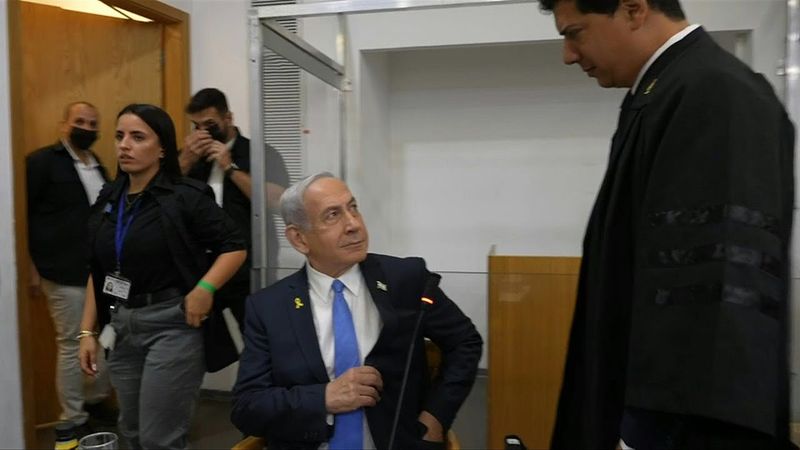 Israel's Netanyahu arrives in court for hearing in his corruption trial | AFP