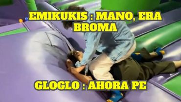 GLOGLO Y EMI SE PELEAN EN LOS JUEGOS INFLABLES