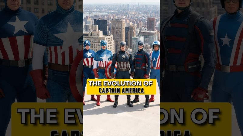 Evolution of Captain America Then & Now 😱😱😱