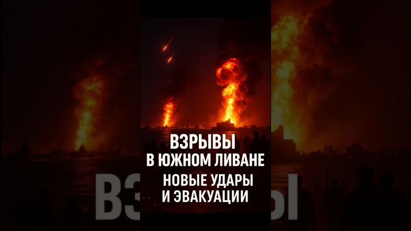 💥 Мощные взрывы в Южном Ливане — новые удары Израиля