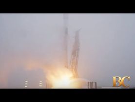 SpaceX launches fresh group of Starlink satellites from foggy Vandenberg Space Force Bas