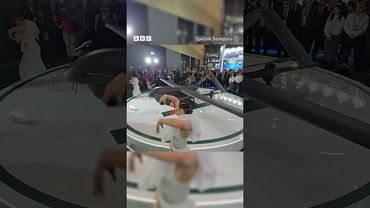 Цілий перфоменс чекав на тих, хто прийшов на презентацію нового безпілотника у Білорусі. #shorts