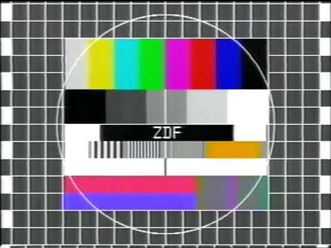 Гимн Германии, программа передач и конец эфира (ZDF Германия,08.08.1991)