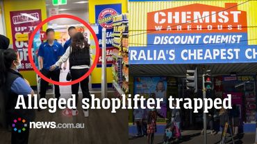 Employees trap alleged shoplifter in Sydney store