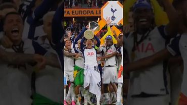 THE TROPHY LIFT: Tottenham Hotspur: Europa League Winners 2025