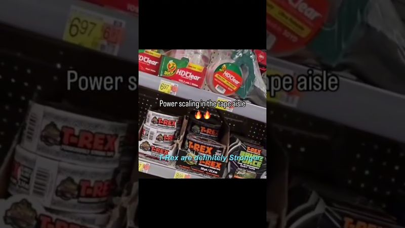 Tape Power Scaling! #fyp #shorts #funny #memes #memesdaily #funnyshorts #reels #shopping #meme