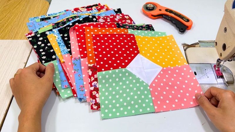 Quilt Pattern | Easy and Fast | How I Turned Hundreds of Square into a NEW Quilt In A Day