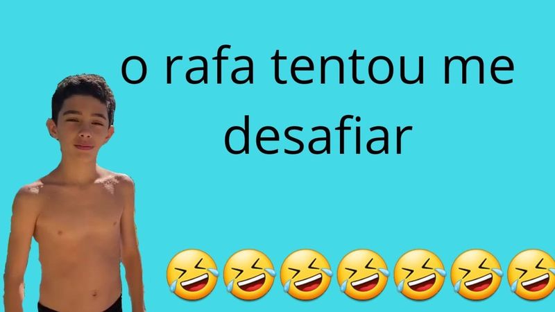 o rafa me desafiou na piscina