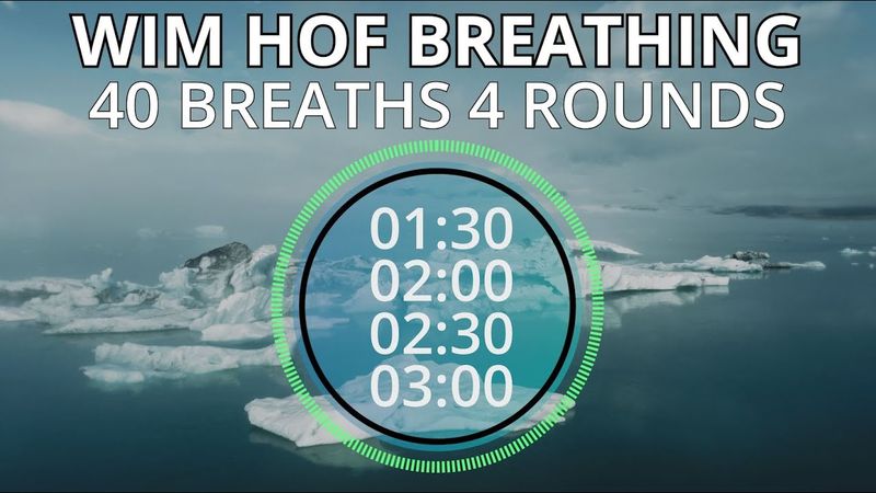 Wim Hof Guided Breathing Session - 4 Rounds Advanced No Talking