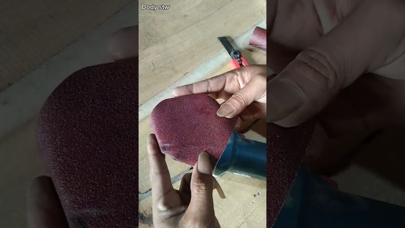 The correct trick for changing grinding sandpaper ✅ #woodworking #kreatif #diy #tipspraktis #art