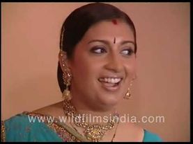 Smriti Zubin Irani em seu avatar de atriz nos sets de 'Kyunki Saas Bhi Kabhi Bahu Thi'