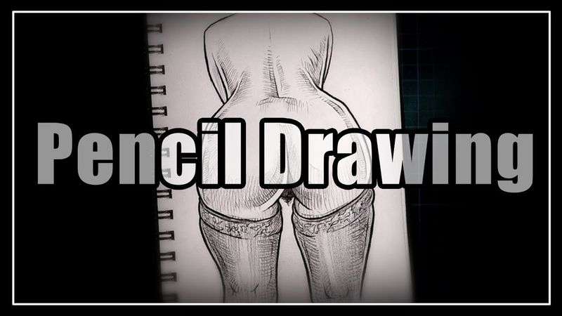 Booty Drawing Lab. / Pencil Drawing Technique. / Drawing process.