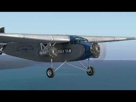 Шум трехмоторного винтового самолета "ФОРД" Релакс Анимация