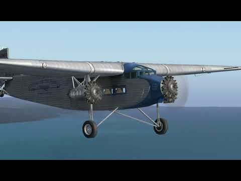 Шум трехмоторного винтового самолета "ФОРД" Релакс Анимация