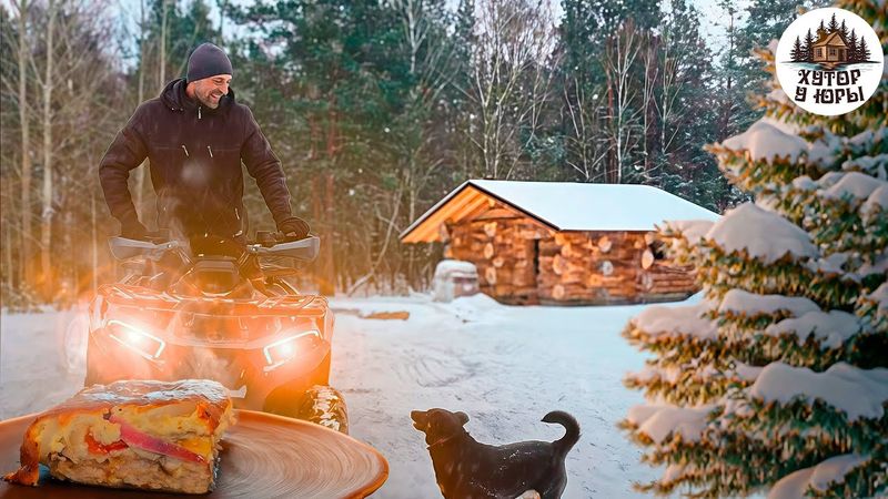 Один в лесу. Циклон принес снегопад. Хутор завален снегом и скован морозом. Готовлю Вкусно и Просто