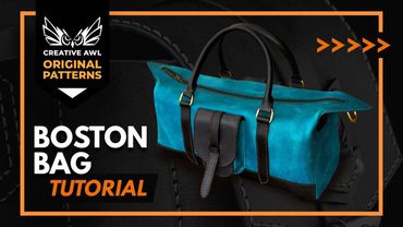 How to make Leather Boston Bag. DIY Duffel Bag