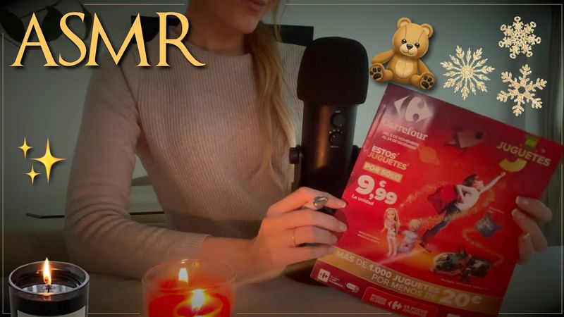ASMR español ✦ Catálogo de juguetes de navidad | precios, susurros ♥ ‧₊˚🎄✩ ₊˚🦌⊹♡ casero