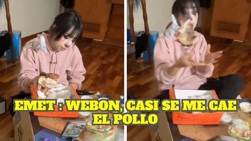 CHOLEX ASUSTA A EMET Y CASI BOTA SU COMIDA