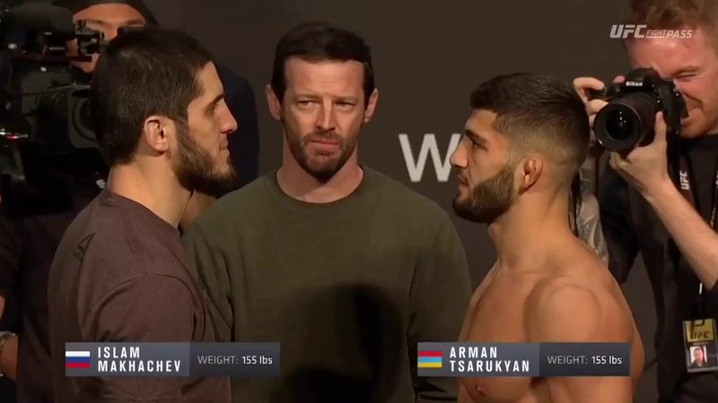 UFC Fight Night Russia: Islam Makhachev and Arman Tsarukyan Weigh in