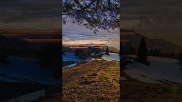 Spring Sunset Timelapse | Colorful Clouds & Mountain Views 4K Shorts