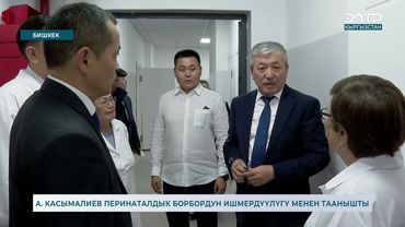 А. КАСЫМАЛИЕВ ПЕРИНАТАЛДЫК БОРБОРДУН ИШМЕРДҮҮЛҮГҮ МЕНЕН ТААНЫШТЫ