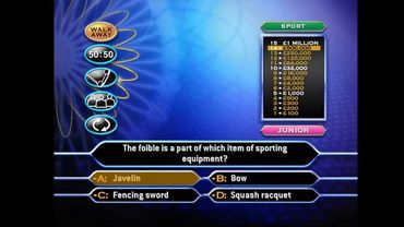 Who Wants To Be A Millionaire? (UK) - DVD Game - 5th Edition [4 Players (Junior) Sport]