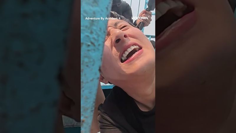 While everyone else was having fun, #Kian84 was fighting for his life 😂 #adventurebyaccident4