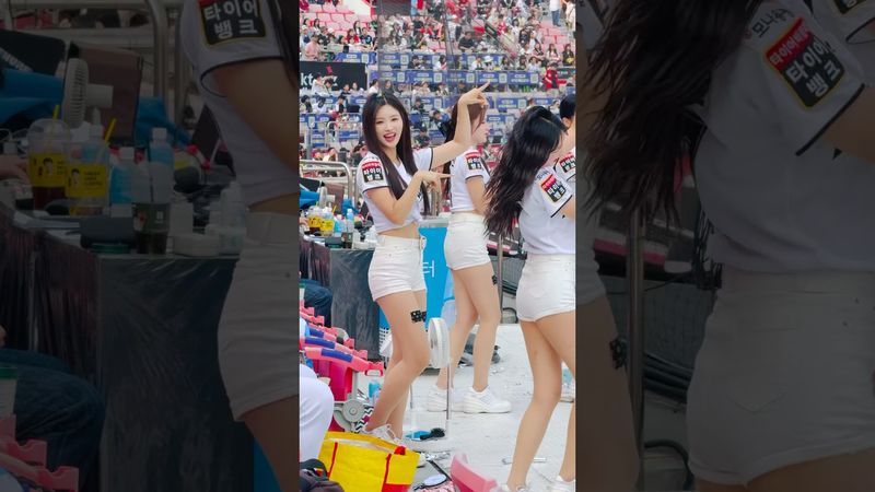 가든님은 아웃송 때 항상 여길 봄🙃#김정원 #김정원치어리더#ktwiz #kt위즈 #kt위즈치어리더