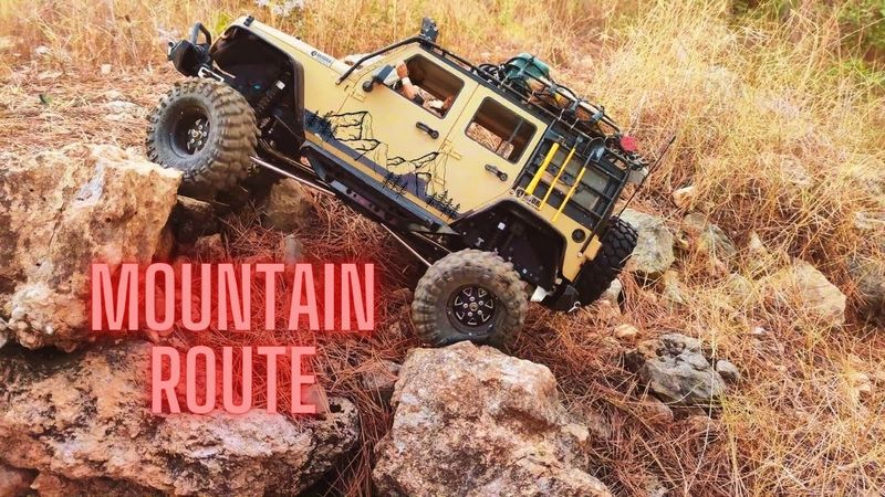 MOUNTAIN ROUTE, JEEP WRANGLER 1/10 SCALE, CRAWLER RC.