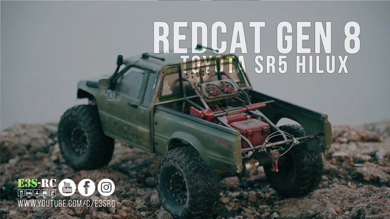 Redcat Crawler | Proline Toyota Sr5 Hilux body on SCOUT II REDCAT GEN 8 | Rc Rock Crawler 4x4
