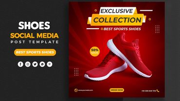 How to Design Shoes Banner for Social Media in Photoshop
