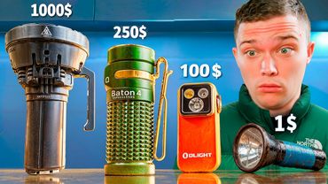 Фонарик за 1$ vs 100$ vs 1000$