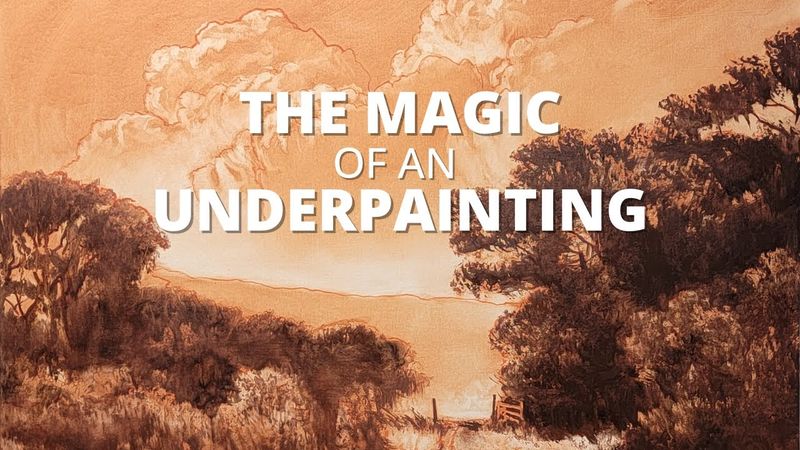 Discover the MAGIC of an underpainting for painting landscapes [Part 1]