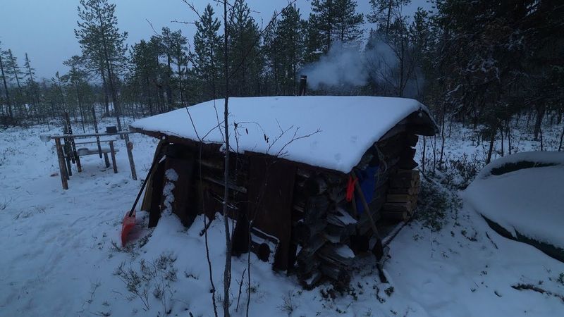 ЖИВУ В ИЗБЕ. ПЕРВЫЙ ЛЁД. ТАК Я ЕЩЁ НЕ РЫБАЧИЛ. ЗИМНЯЯ РЫБАЛКА 2025 - 2026.