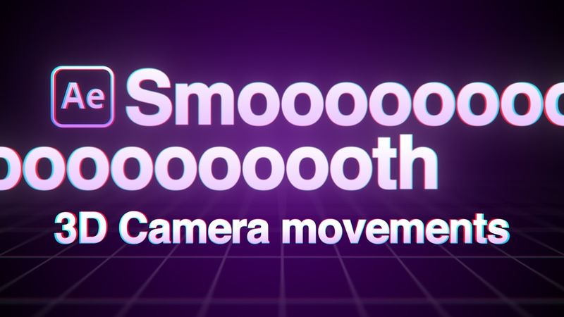 3D Camera TEXT ANIMATION After Effects