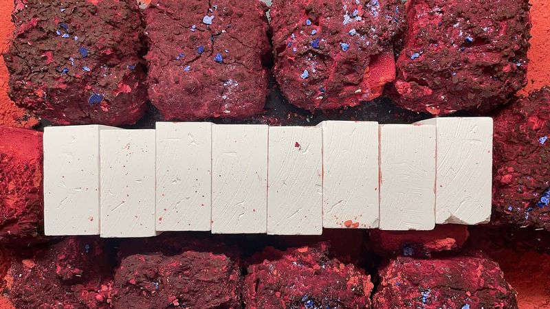 Red pasted boulders and K Chalk (guess the emoji sentence, winner makes a request)