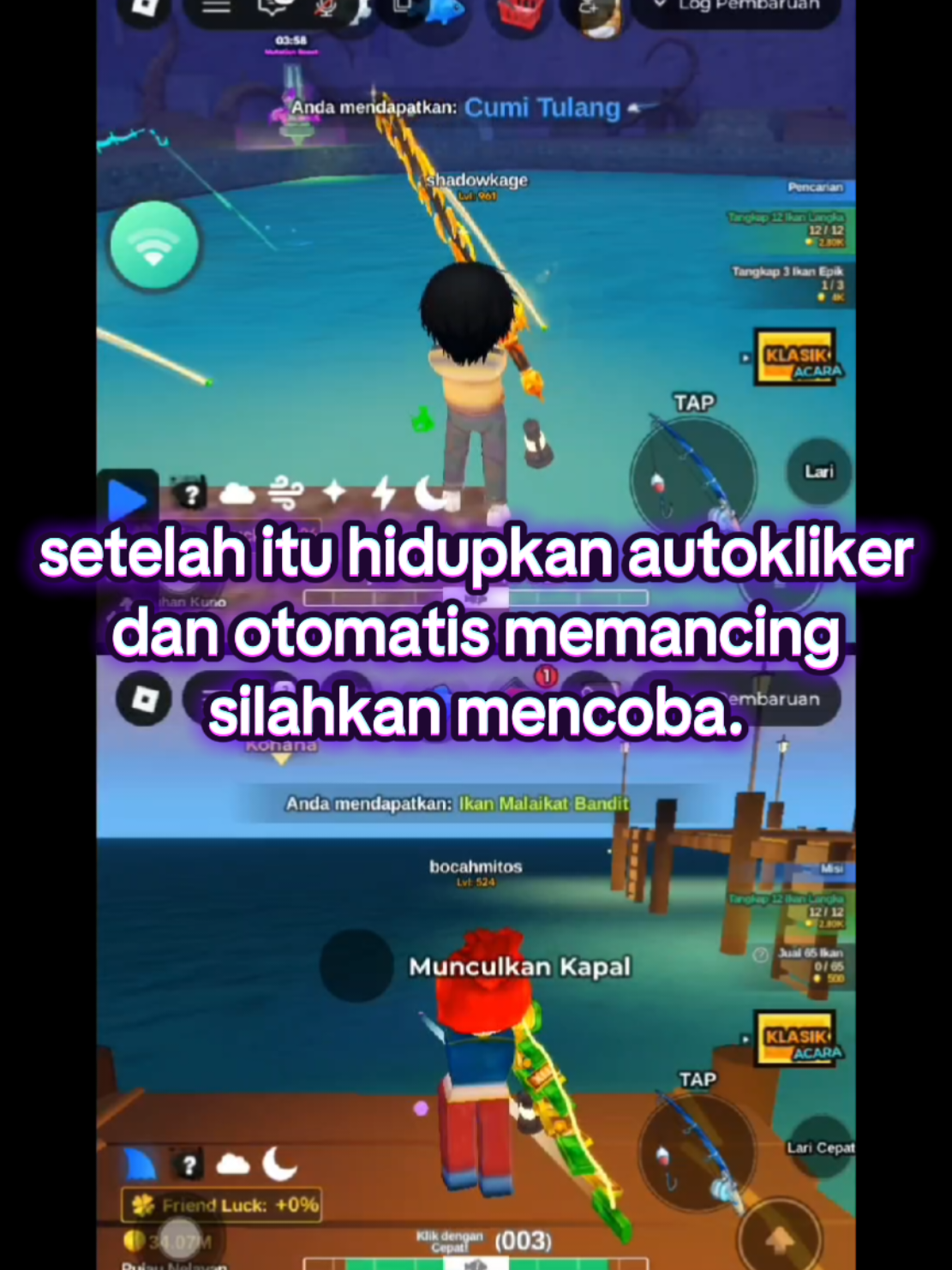 TUTORIAL LENGKAP DARI AWAL SPLIT LAYAR ANDROID 10 dan 12 #fyproblox #...