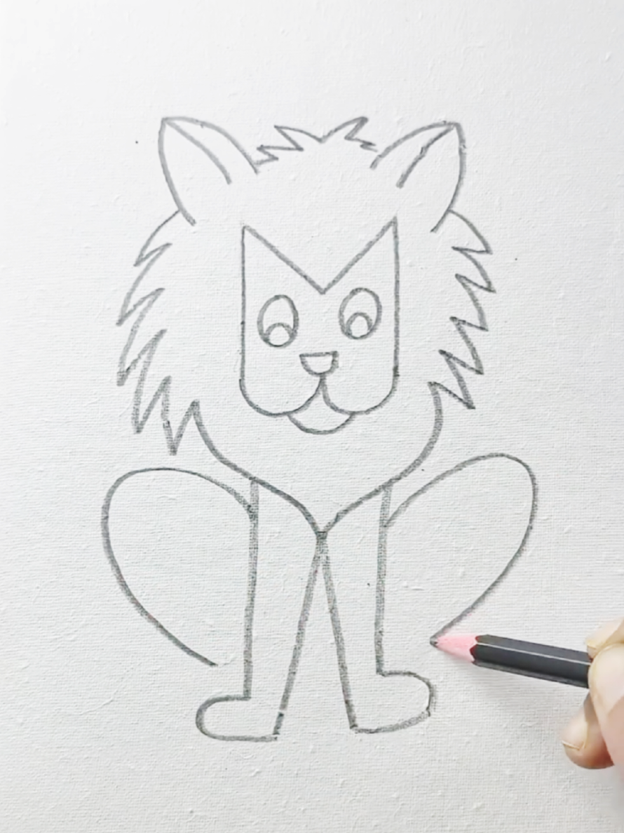 How to draw lion with M. #drawing#final #foryoupage #trendingsound #t...