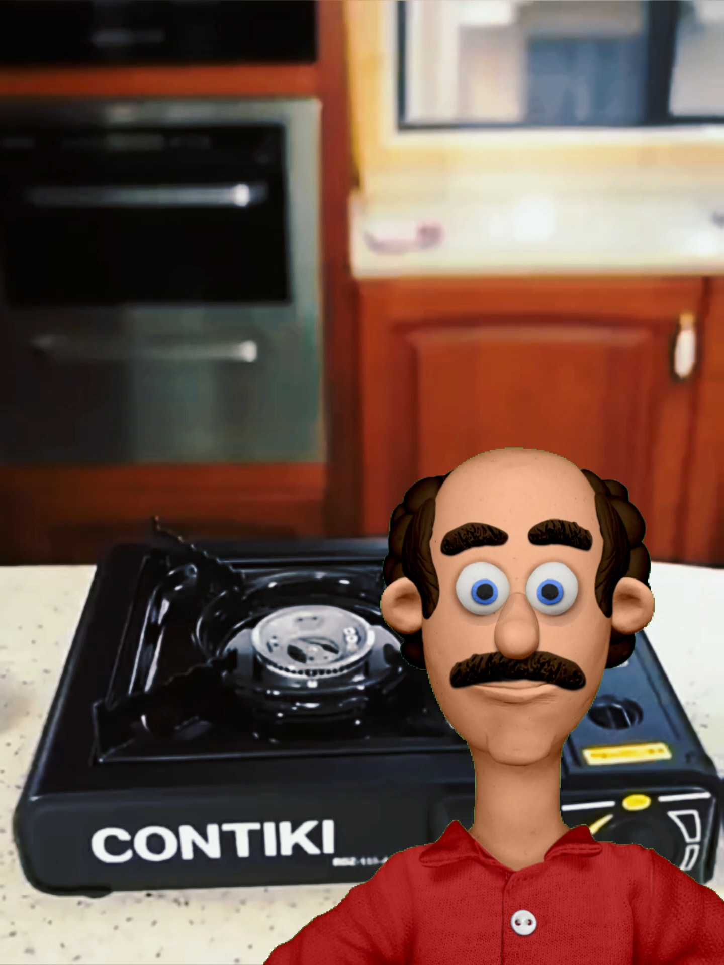 Fogão a gás portátil prático e seguro, ideal para acampamentos, pesca...