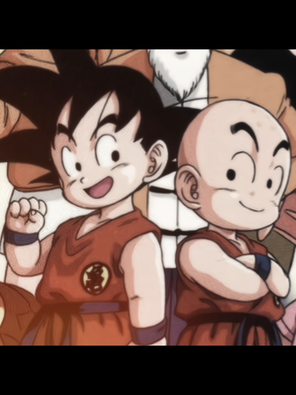 [ #goku & #krillin ] recreating my first post edit 🥹 huhu this twoo  ...
