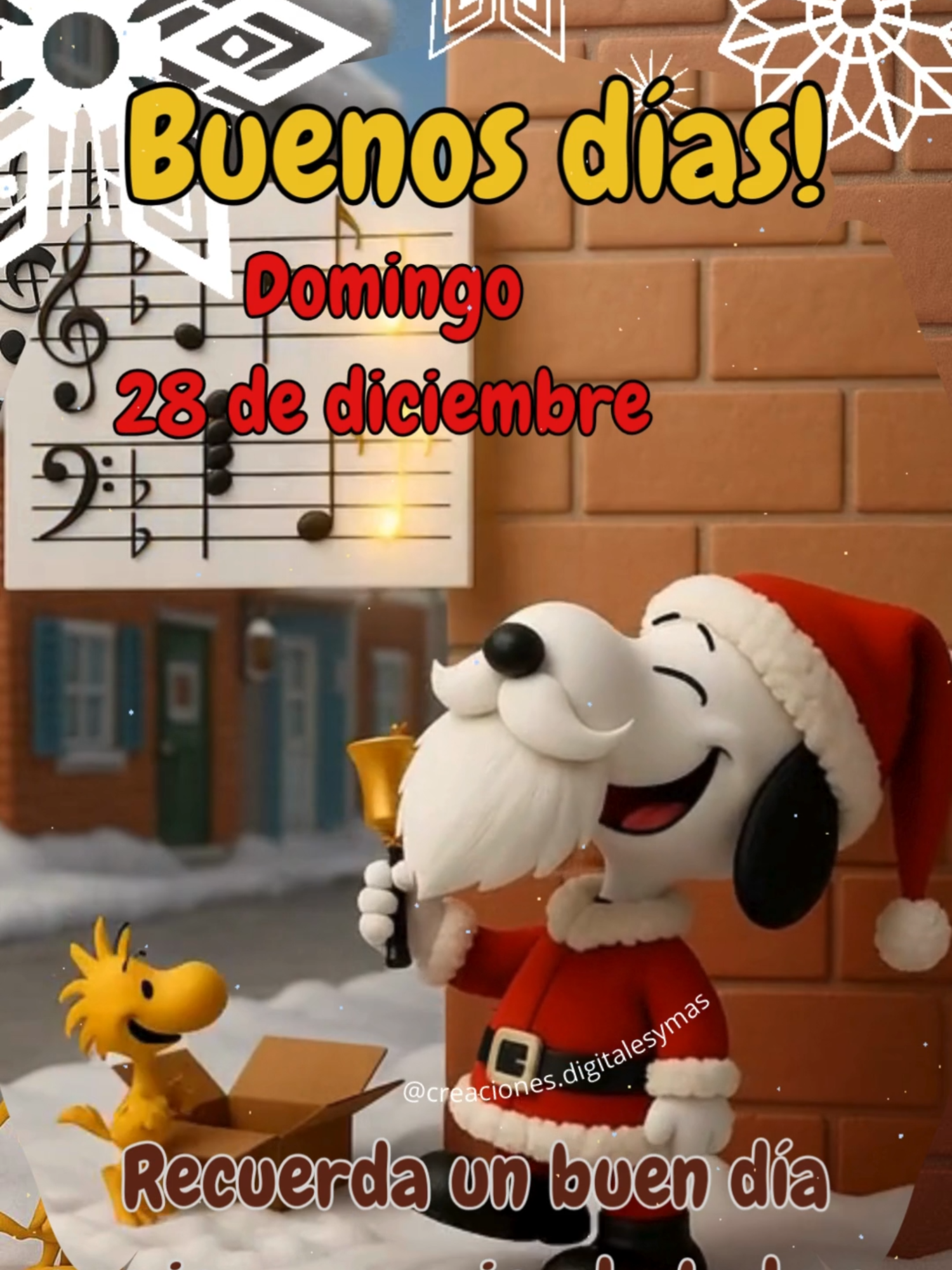 Domingo 28 de diciembre #buenosdias #snoopy #adachajongt #domingo #28...
