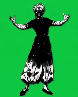 Green screen gojo #aura #gojo #anime 