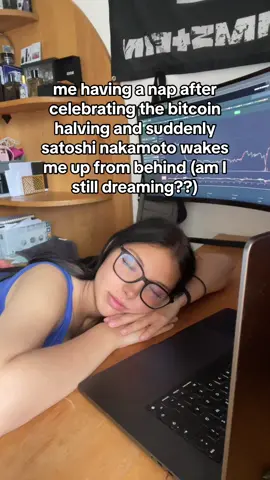 are you real or am I still dreaming? 😳 #satoshi #btc #halving #nerd #...